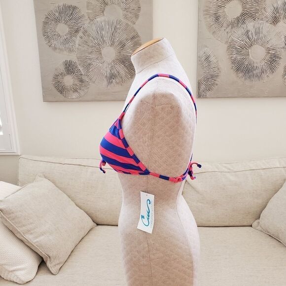 California Waves Cross Back Halter Bikini Top - Picture 5 of 10